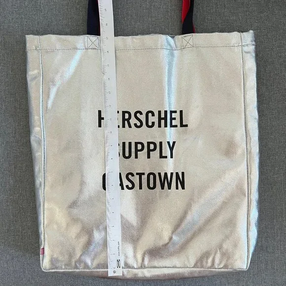 SOLD The Herschel Supply Co Unique Silver Tote Bag - Picture 5 of 11